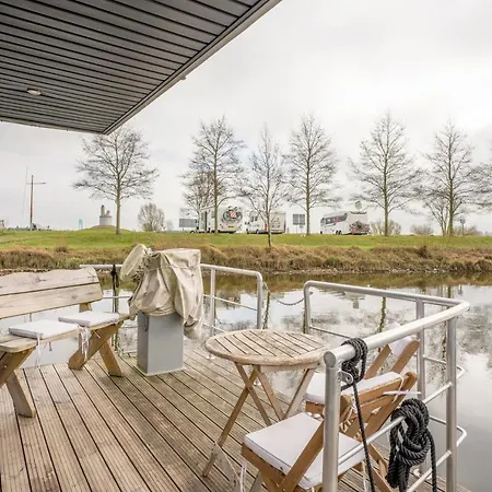 Hotel en barco Tiny Hanzeboat Hattem